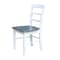 International Concepts 36 in. Round Extension Dining Table with 4 Madrid LadderBack Chairs - 5 Piece Dining Set K05-36RXT-C2-4 - alternate 2